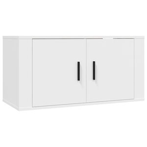 vidaXL Wall Mounted TV Cabinet White 80x34.5x40 cm
