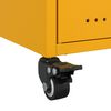 vidaXL Bedside Cabinet Mustard Yellow 36x39x59 cm Steel