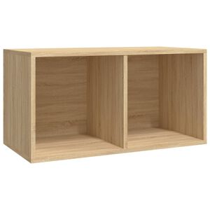 vidaXL Vinyl Storage Box Sonoma Oak 71x34x36 cm Engineered Wood