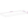vidaXL Table Top 110x40x2.5 cm Rectangular Solid Wood Acacia Live Edge