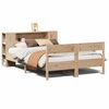 vidaXL Bookcase Bed without Mattress 135x190 cm Double Solid Wood Pine