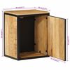 vidaXL Bathroom Cabinet 40x30x50 cm Solid Wood Mango and Iron