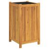 vidaXL Garden Planter with Liner 42x42x75 cm Solid Wood Acacia