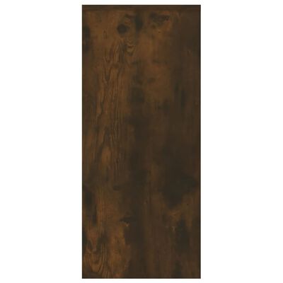 vidaXL Sideboard Smoked Oak 102x33x75 cm Engineered Wood
