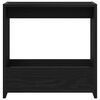 vidaXL Side Table Black Oak 50 x 26 x 50 cm Engineered Wood
