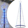 vidaXL LED Christmas Tree 200 LEDs Blue 180 cm