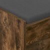 vidaXL Hall Bench with Cushion with Shelf Smoked Oak 83 x 38 x 45 cm