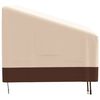 vidaXL 2-Seater Bench Cover Beige 137x97x48/74 cm 600D Oxford