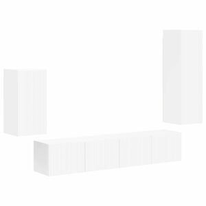 vidaXL TV Cabinet Set 4 pcs 31 x 30 x 100 cm White