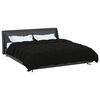vidaXL Winter Duvet Quilted Black 220 x 240 cm Microfiber
