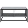 vidaXL Coffee Table Grey Sonoma 60.5x60.5x30 cm Engineered Wood and Metal