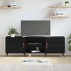 vidaXL TV Cabinet Black oak 150 x 30 x 50 cm Engineered wood