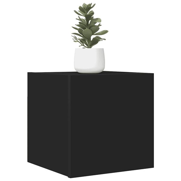 vidaXL Wall Mounted TV Cabinets 4 pcs Black 30.5x30x30 cm