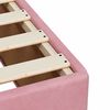 vidaXL Box Spring Bed with Mattress Pink 120x190 cm Small Double Velvet