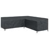 vidaXL Furniture Cover Black 255 x 255 x 80 cm 210D Oxford Fbric