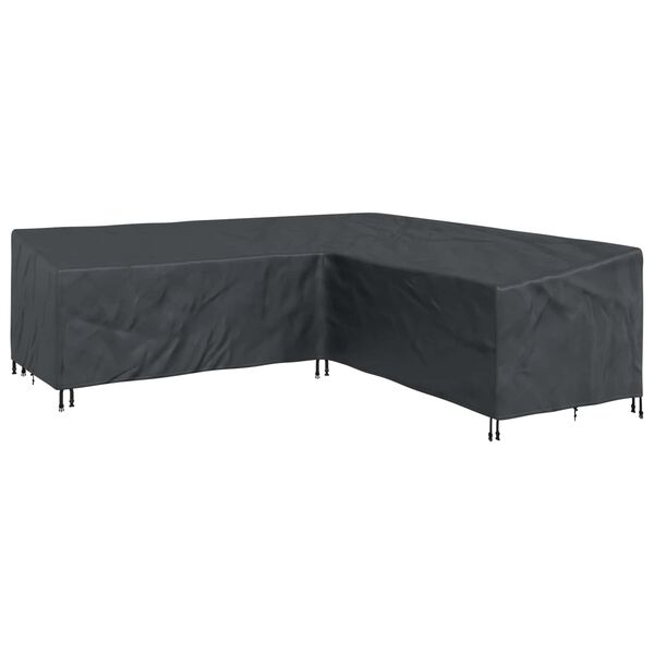 vidaXL Furniture Cover Black 255 x 255 x 80 cm 210D Oxford Fbric