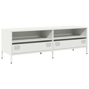 vidaXL TV Cabinet White 135x39x43,5 cm Cold-rolled Steel