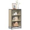 vidaXL Book Cabinet Sonoma Oak 60x35x107.5 cm Engineered Wood