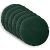 vidaXL Cushion with Pillow HEERLEN 6 pcs Dark Green Velvet