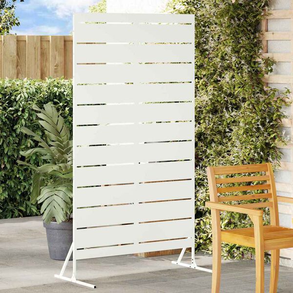 vidaXL Privacy Screen White 100 x 50 x 180 cm Steel