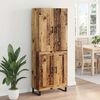 vidaXL Highboard 2 pcs Old Wood 69.5 x 34 x 180 cm