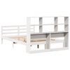 vidaXL Bookcase Bed without Mattress White 120x200 cm Solid Wood Pine