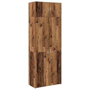 vidaXL Storage Cabinet 3 pcs Old Wood