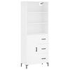 vidaXL Highboard White 69.5x34x180 cm Engineered Wood