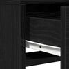 vidaXL Dressing Table Black Oak 50 x 41 x 140 cm Engineered Wood