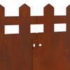 vidaXL Lawn Edgings 10 pcs Rusty 103 x 0.05 x 22 cm Weathering Steel