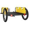vidaXL Bike Trailer Yellow Oxford Fabric and Iron