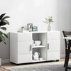 vidaXL Sideboard FLORIN White 88.5 x 30.5 x 55.5 cm Engineered Wood