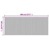 vidaXL Room Divider Brown Width 400 cm Height 165 cm Bamboo