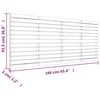 vidaXL Wall Headboard White 166x3x91.5 cm Solid Wood Pine