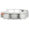 vidaXL Spa Surround Light Grey Poly Rattan