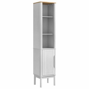 vidaXL Bathroom Tall Cabinet with Shelf FLORO White 35 x 30 x 160 cm