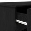 vidaXL Desk with Drawer Black oak 140 x 49 x 76 cm Engineered wood