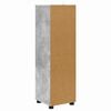 vidaXL Bathroom Cabinet with Drawer Concrete Grey 30.5 x 30 x 101 cm
