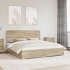 vidaXL Bed Frame with Drawer Sonoma Oak 180 x 200 cm Engineered Wood