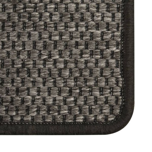 vidaXL Sisal Look Carpet Runner Anthracite 80x300 cm