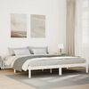 vidaXL Extra Long Bed Frame without Mattress White 200x220 cm Solid Wood Pine