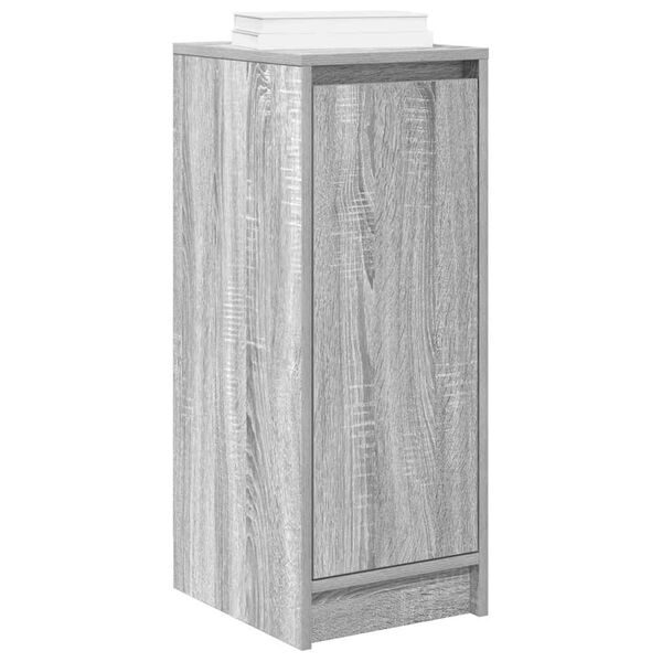 vidaXL Shoe Cabinet Grey Sonoma 29.5x34x76 cm Engineered Wood