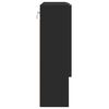 vidaXL Mirror Cabinet with Door Black 59 x 17 x 55 cm Engineered Wood