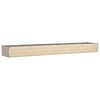 vidaXL Planter Ivory 480 x 100 x 45 cm Galvanised Steel