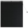 vidaXL Venetian Blind Black 100 x 130 cm 35 mm Solid Paulownia Wood
