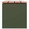 vidaXL Garden Bench Olive green 80 x 40 x43 cm Steel