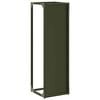 vidaXL Firewood Rack Olive Green 25x25x80 cm Cold-rolled steel