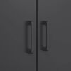 vidaXL Highboard Black 68x39x113 cm Steel