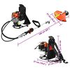 vidaXL Brush Cutter Backpack Design Orange 52 cc 1.45 kW