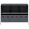 vidaXL Sideboard Anthracite 101.5x39x73.5 cm Cold-rolled Steel